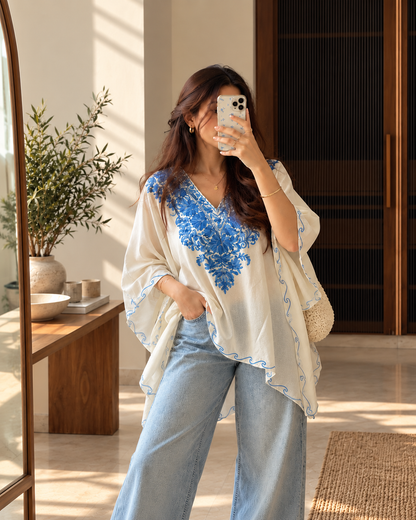 Ziya Blue Aari Kaftan